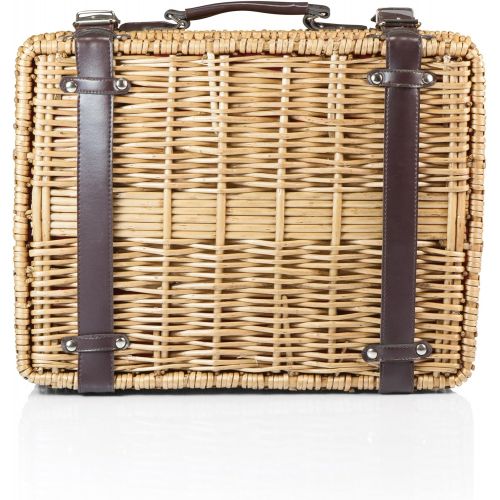  Picnic Time Champion Picnic Basket with Deluxe Service for 2, Red