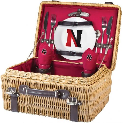  PICNIC TIME NCAA Champion Picnic Basket with Deluxe Service for Two