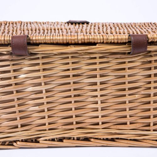  Picnic Time Catalina English Style Picnic Basket with Service for Two, Red and White Plaid