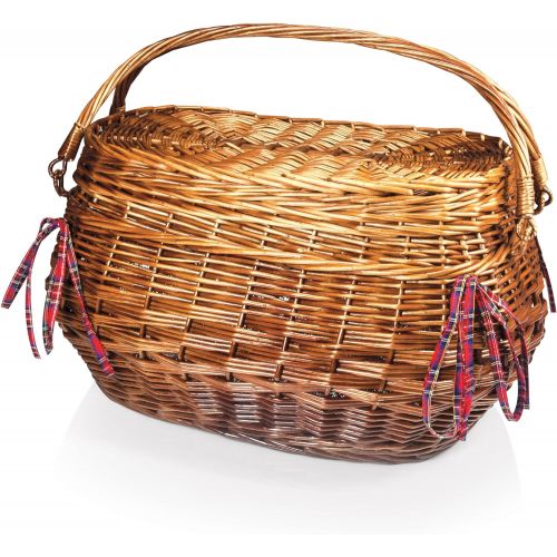  Picnic Time Highlander Bombay Picnic Basket with Deluxe Service for Four