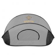 PICNIC TIME NFL New Orleans Saints Manta Portable Pop-Up Sun/Wind Shelter, Black/Gray