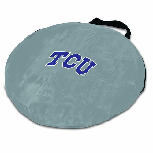  PICNIC TIME NCAA Texas Christian Horned Frogs Manta Portable Pop-Up Sun/Wind Shelter