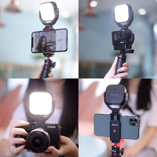  Vlogging Light PICTRON Light VL66 LED Video Light on Camera with Tripod, Portable Photography Lighting Kit Photo Studio Fill Lamp, CRI95+ 3200K-6500K Bicolor Dimmable 3000mAh Recha