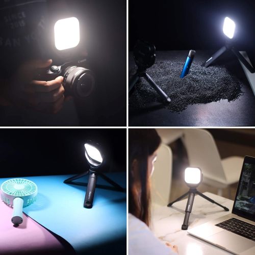  Vlogging Light PICTRON Light VL66 LED Video Light on Camera with Tripod, Portable Photography Lighting Kit Photo Studio Fill Lamp, CRI95+ 3200K-6500K Bicolor Dimmable 3000mAh Recha