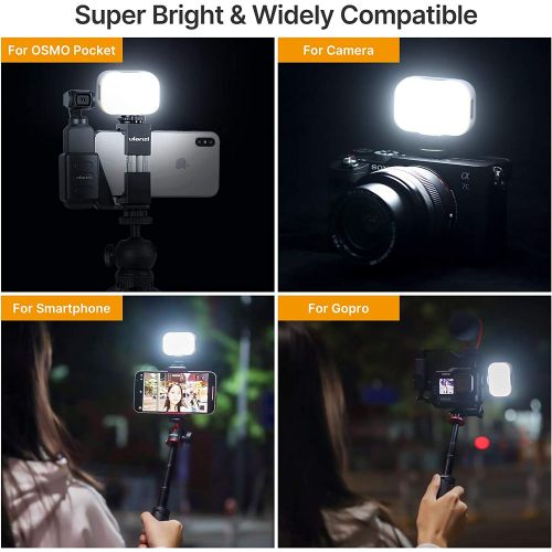  Vlogging Light PICTRON VL28 LED Light for iPhone Mini LED Camera Light Rechargeable 5600K 95+ Long-Lasting Fill Light for Gopro Hero 9 8 7 6 5 DJI OSMO Smartphone Sony ZV-1 A7 RX10