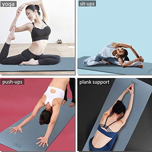  [아마존베스트]Pido Yoga Mat, Lightweight Travel Yoga Mat, Non-Slip Fitness Mat, Pilates and Gymnastics Stretch Mat, 183 x 61 x 0.6 cm