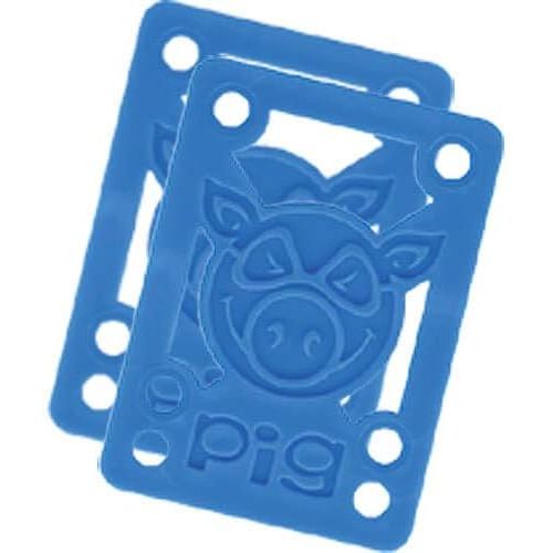  PIG Wheels Piles Blue Riser Pads - Set of Two (2) - 1/8