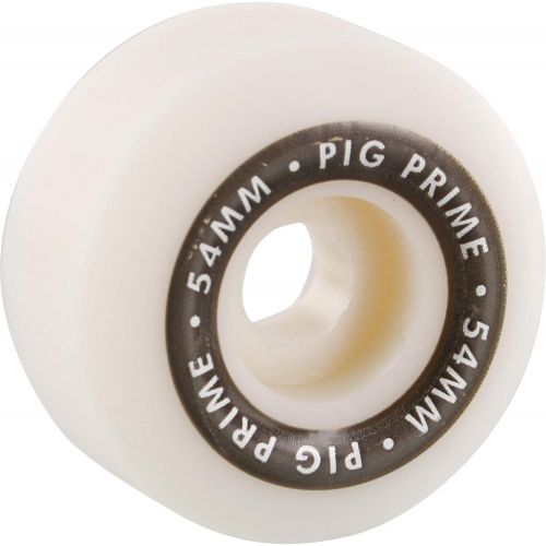  PIG Wheels Prime Urethane White Skateboard Wheels - 54mm 103a (Set of 4)