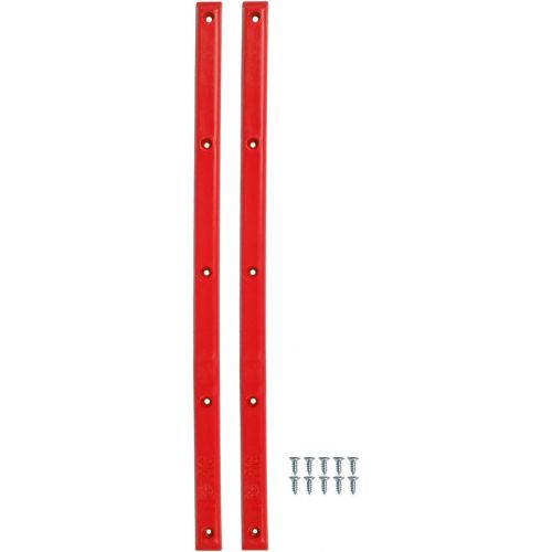  Pig Skateboard Rails 14.25 With 10 Wood Screws Mutiple Colors (Red)