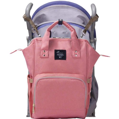  PIN ZHI ZAN Diaper Bag Backpack,Large Capacity Baby Bag Multi-Function Travel Backpack Nappy Bags,...