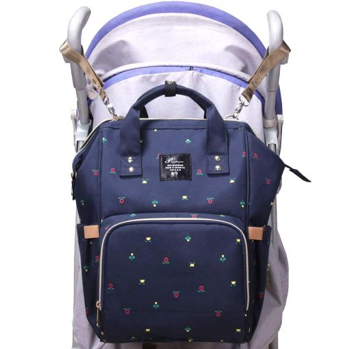  PIN ZHI ZAN Diaper Bag Backpack,Large Capacity Baby Bag Multi-Function Travel Backpack Nappy Bags,...