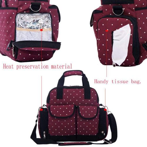  PIN ZHI ZAN Diaper Bag Backpack Large Baby Bag Anti-Water Maternity Nappy Bag for Mom，Stylish。