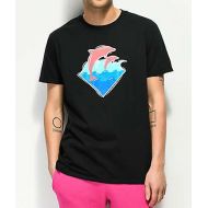 PINK DOLPHIN Pink Dolphin Bubble Waves Black T-Shirt