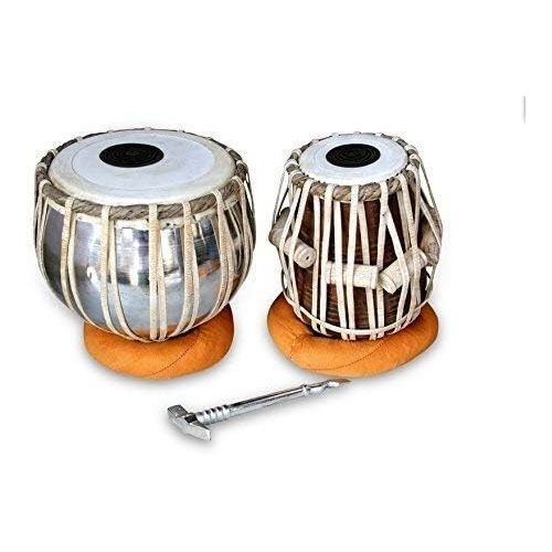  [아마존베스트]PINK-LOTUS MusicalTabla Drum Set Queen Brass Professional Quality Iron Tabla Drum Set Iron Bayan Sheesham Wood DAYAN TABLA Great Sound with Tunnig Hammer Cushion and Cover