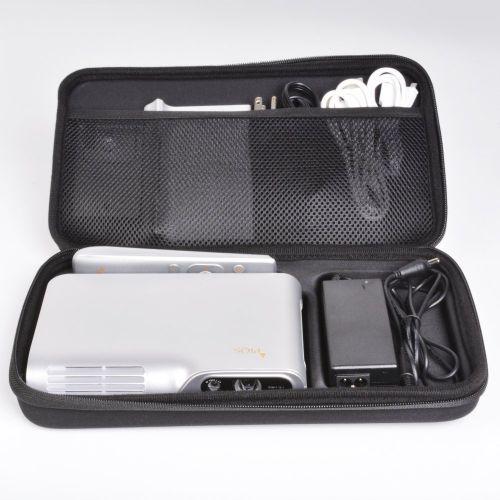  PIQS Black Portable Pico Projector Carrying Case with Customizable Dividers, Projector Travel Carrying Bag for TT Projector, Works With Small Travel Projectors From PIQS.