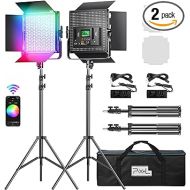 Pixel K80 Photography Lighting with APP Control, 2600K-10000K CRI 97+ RGB Led Video Light Panel, 9 Applicable Scenes Lighting for Studio/Gaming/Streaming/YouTube/Videography/Film/Video Recording