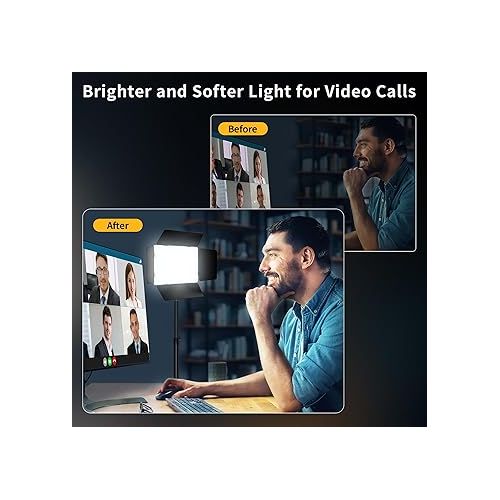  PIXEL Photography Light Camera Video Lighting 20W Bi-Color Dimmable 2500-6500K Led Camera Studio Streaming Lights Photo Video Shooting (Battery Not Included)