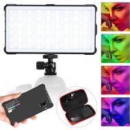 [아마존핫딜][아마존 핫딜] PIXEL RGB LED Video Light, On-camera /Camcorder 9 Lighting Effect 4040 mAh Battery Pocket Size for Photography YouTube Video Live Stream Film Mood