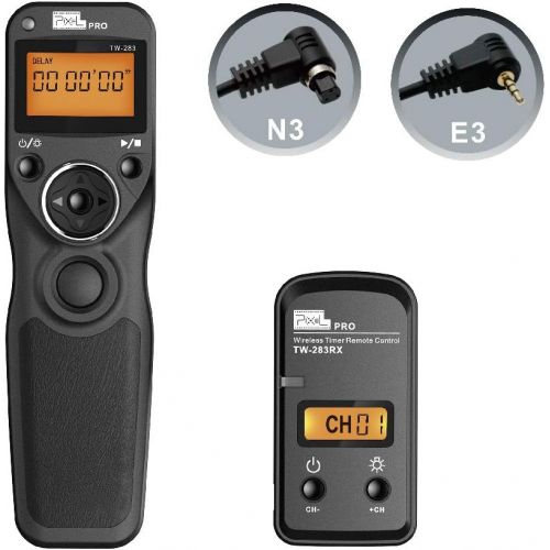  Wireless Shutter Release for Canon, Pixel TW-283 E3/N3 Wireless Remote Control Timer Shutter Release Cable for Canon EOS R EOS RP 1300D 1100D760D 750D 70D 80D 90D 5D IV III 1D 6D 7