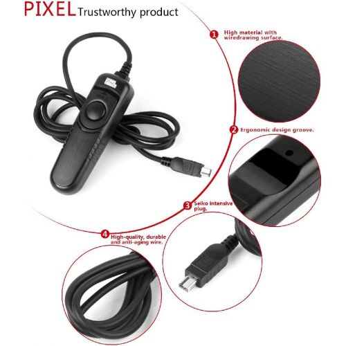  PIXEL RC-201/DC2 Wired Shutter Release Control for Nikon D750 D610 Z6 Z7 DSLR Camera