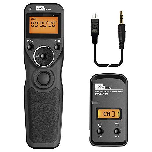  Pixel TW-283 DC2 Wireless Shutter Remote Release Control Intervalometer FSK 2.4GHz Compatible for Nikon Digital SLR Cameras D5000 D5100 D5200 D5300 D5500 D90 D7000 D7100 D7200