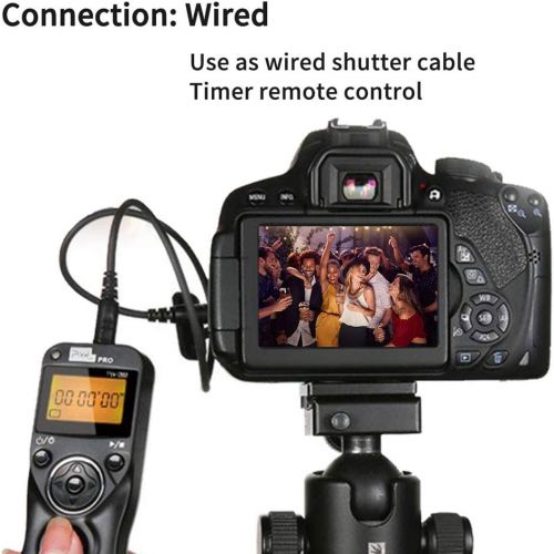 Pixel TW-283 DC2 Wireless Shutter Remote Release Control Intervalometer FSK 2.4GHz Compatible for Nikon Digital SLR Cameras D5000 D5100 D5200 D5300 D5500 D90 D7000 D7100 D7200
