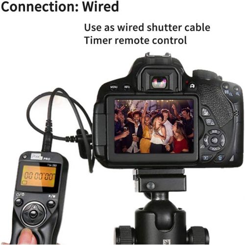  Pixel TW-283/DC2 LCD Wireless Shutter Release Timer Remote Control for Nikon Z6 Z7 D3100 D3200 D3300 D5000 D5100 D5200 D5300 D5500 D90 D7000 D7100 D7200 D600 D610 D750