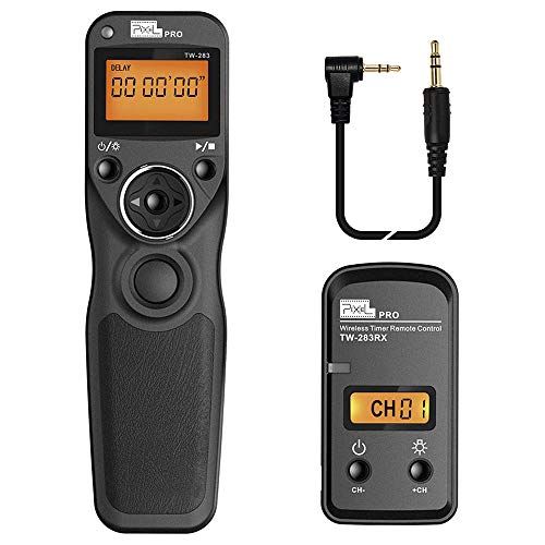  Pixel TW-283 E3 Wireless Shutter Release Cable Wired Remote Control Compatible Compatible for Canon XT XTi XS XSi T1i T2i T3 T3i T4i T5 T5i T6i SL1 EOS1300D 300D 60D 60Da 70D 80D