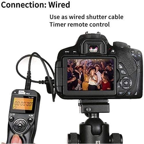  Pixel Timer Shutter Release Remote Control TW283-DC0/DC2 Compatible with Nikon D850 D810 D800 D700 D500 D300 D300s D200 D40s Z7 Z6 Z5 Z50 Df D5600 D3100 D3200 D3300 D5000 D90 D7000