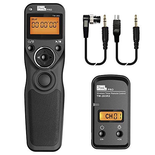  Pixel Timer Shutter Release Remote Control TW283-DC0/DC2 Compatible with Nikon D850 D810 D800 D700 D500 D300 D300s D200 D40s Z7 Z6 Z5 Z50 Df D5600 D3100 D3200 D3300 D5000 D90 D7000