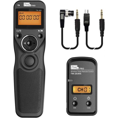  Pixel Timer Shutter Release Remote Control TW283-DC0/DC2 Compatible with Nikon D850 D810 D800 D700 D500 D300 D300s D200 D40s Z7 Z6 Z5 Z50 Df D5600 D3100 D3200 D3300 D5000 D90 D7000