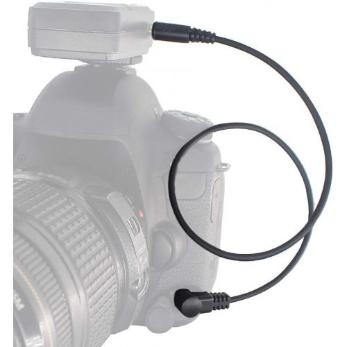  Off Camera Shutter Connecting Cable 3.5mm-DC0 Camera Connecting Plug 3.5mm Cord Compatible for Nikon Cameras (Fit for Pixel Shutter Remote Control TW-283 Series)
