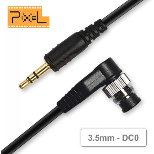  Off Camera Shutter Connecting Cable 3.5mm-DC0 Camera Connecting Plug 3.5mm Cord Compatible for Nikon Cameras (Fit for Pixel Shutter Remote Control TW-283 Series)