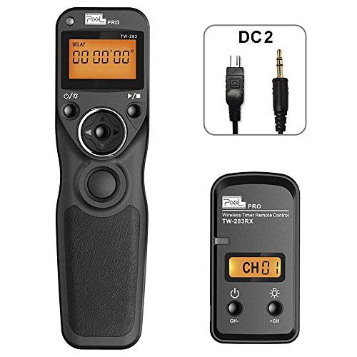  Wireless Remote Shutter Compatible for Nikon, Pixel TW-283 DC2 Wireless Shutter Release Remote Control Compatible for Nikon Z7 Z6 Df D90 D7500 D3300 D3100 D3200 D5000 D5500 D7200 D