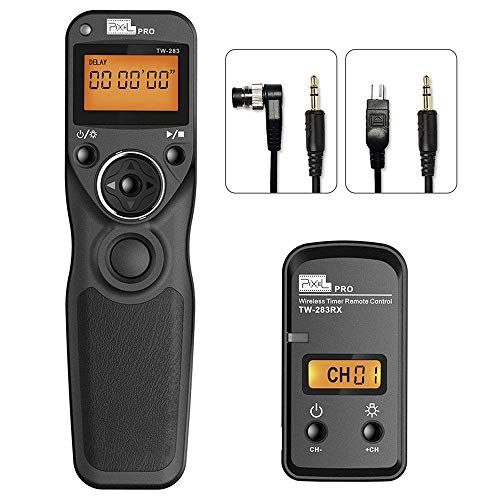  Wireless Shutter Release Compatible for Nikon, PIXEL 2.4G Remote Shutter Release Cable Wireless Timer Remote Control DC0/DC2 Compatible for Nikon D850 D750 D610 D5300 D3300 D7500 D