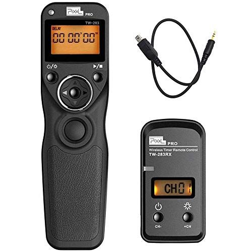  Wireless Remote Shutter for Nikon, Pixel TW-283 DC2 Wireless Shutter Release Cable Timer Remote Control for Nikon Z6 Z7 D7500 D3300 D5000 D5500 D5600 D7200 D7000 D610 D600 D750