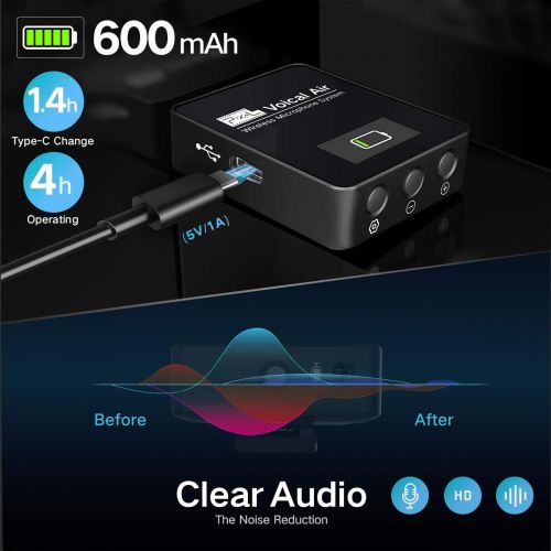  [아마존베스트]Pixel UHF Wireless Lavalier Microphone System with 1 Receiver, 2 Transmitters, and 2 Lapel Microphones Compatible with Camera,Smartphones,DSLR,and Video Cameras,Mobile Devices YouT