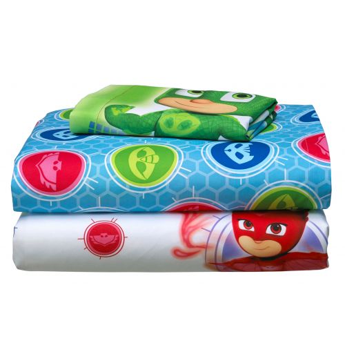 디즈니 PJ MASKS-DISNEY JUNIOR PJ Masks On Our Way Bedding Sheet Set