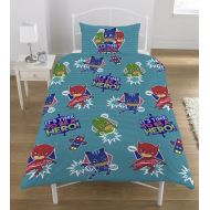 PJMASKS Disney Pj Masks It S Time To Be a Hero Reversible Rotary Single Bed Duvet Quilt Cover Set