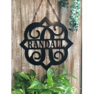 PKDecor Metal Last Name Sign - 18 ACM Metal Monogram - Quick Shipping - ACM Metal Custom Wall Art - Monogram Door Hanger - Custom Metal Sign