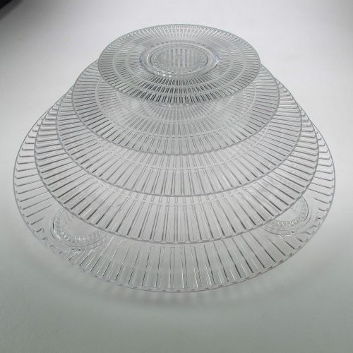  PLATINUMCAKESTAND 6 Tier Clear Wedding Cascade Cupcake Cake Stand (STYLE R601)