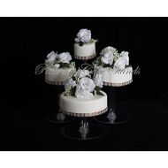 PLATINUMCAKESTAND 4 Tier Wedding Cake Cupcake Stand (STYLE R406)