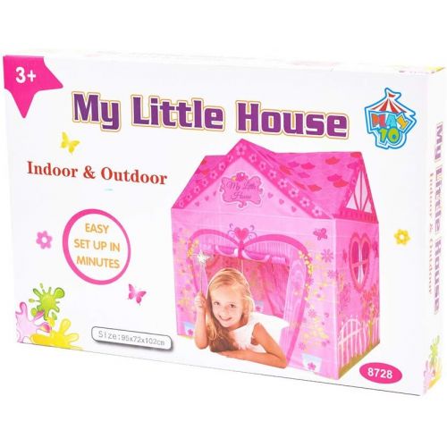  [아마존베스트]Kids Tent Princess Pink Flower Play Tent for Indoor and Outdoor Fun,Roomy Enough for 2-3 Little Girls Play Together