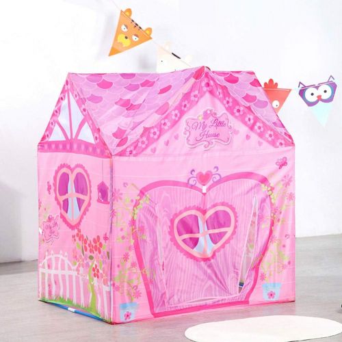  [아마존베스트]Kids Tent Princess Pink Flower Play Tent for Indoor and Outdoor Fun,Roomy Enough for 2-3 Little Girls Play Together