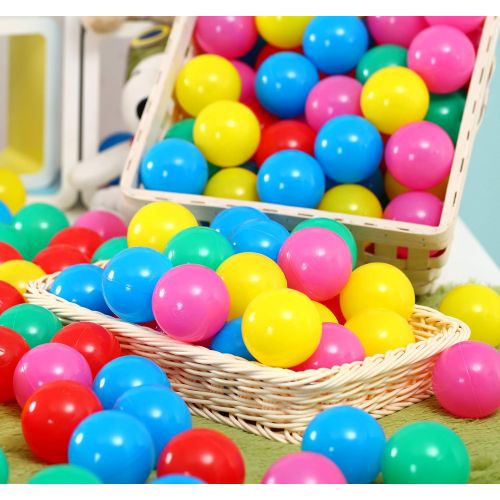  [아마존베스트]PLAY 10 Ball Pit Comes Together with 50 Balls Baby Pop up Ball Pool with Balls