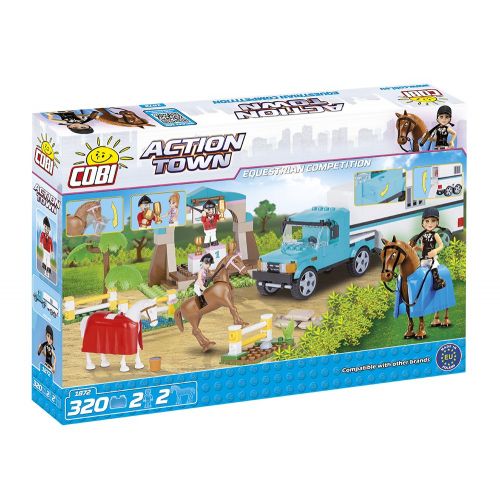  PLAYMOBIL%C2%AE COBI Action Town Equestrian Competition