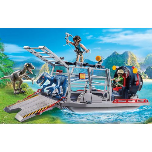 플레이모빌 PLAYMOBIL Enemy Airboat with Raptor