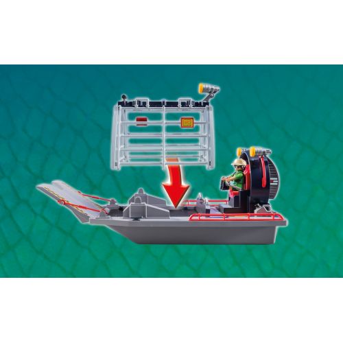 플레이모빌 PLAYMOBIL Enemy Airboat with Raptor