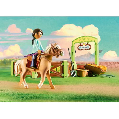 플레이모빌 PLAYMOBIL Spirit Riding Free Pru & Chica Linda with Horse Stall