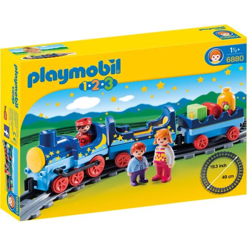 플레이모빌 PLAYMOBIL 1.2.3 Night Train with Track Playset